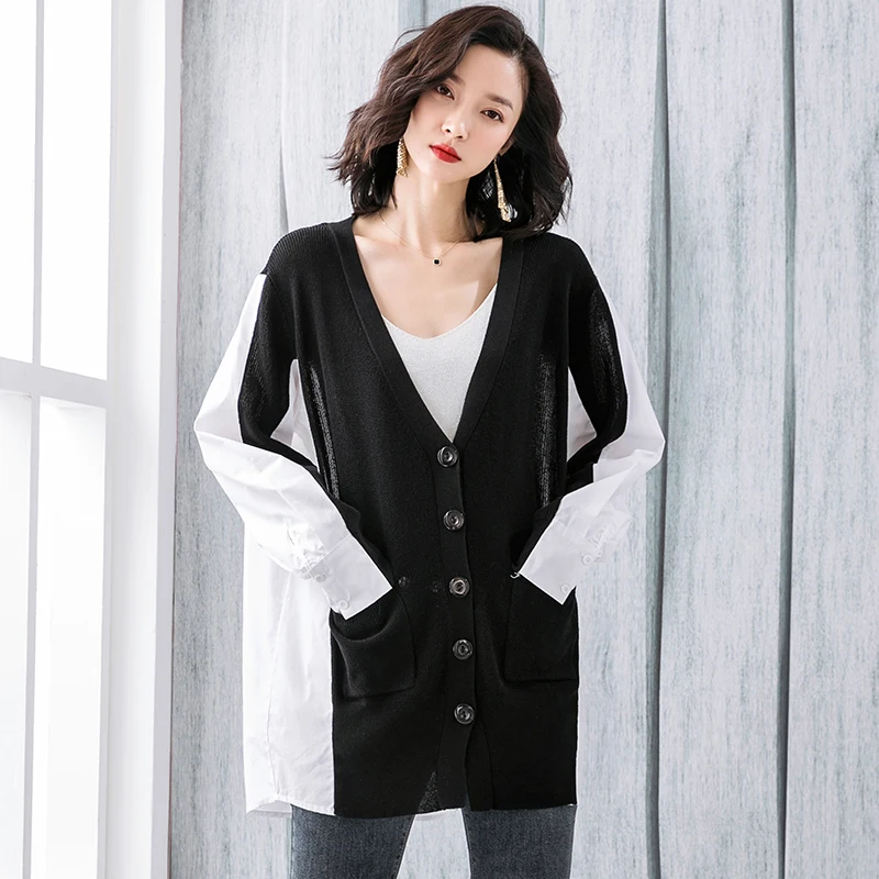 2021 Spring and autumn new sweater coat women's top fashion foreign style loose Korean stripe knitting cardigan
2021 Spring and autumn new sweater coat women's top fashion foreign style loose Korean stripe knitting cardigan