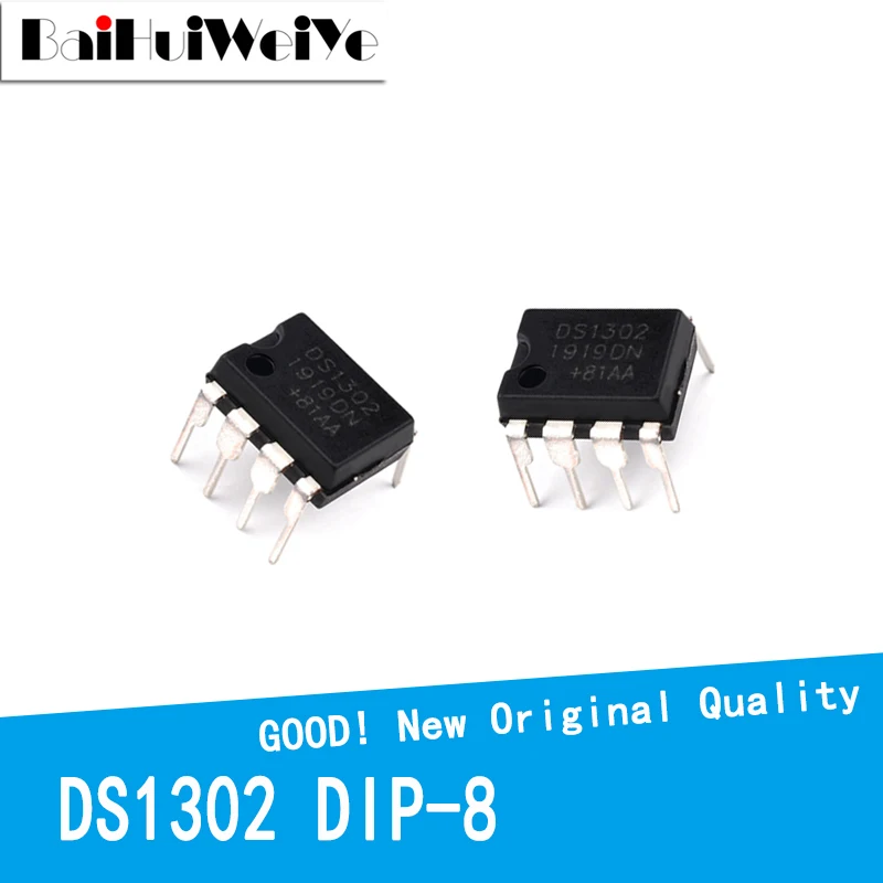 10 шт./лот DS1302N DS1302 1302N 1302 DIP-8 DIP8 новый оригинальный IC усилитель чип Хорошее качество