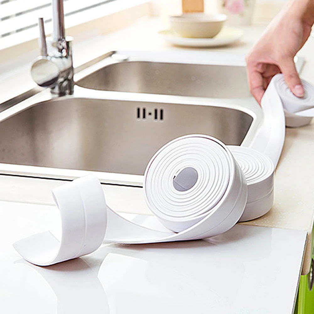 PVC Self Adhesive Tape Bathroom Kitchen Sink Waterproof Tape Wall Corner Line Mildew Proof Sealing Sticker
PVC Self Adhesive Tape Bathroom Kitchen Sink Waterproof Tape Wall Corner Line Mildew Proof Sealing Sticker