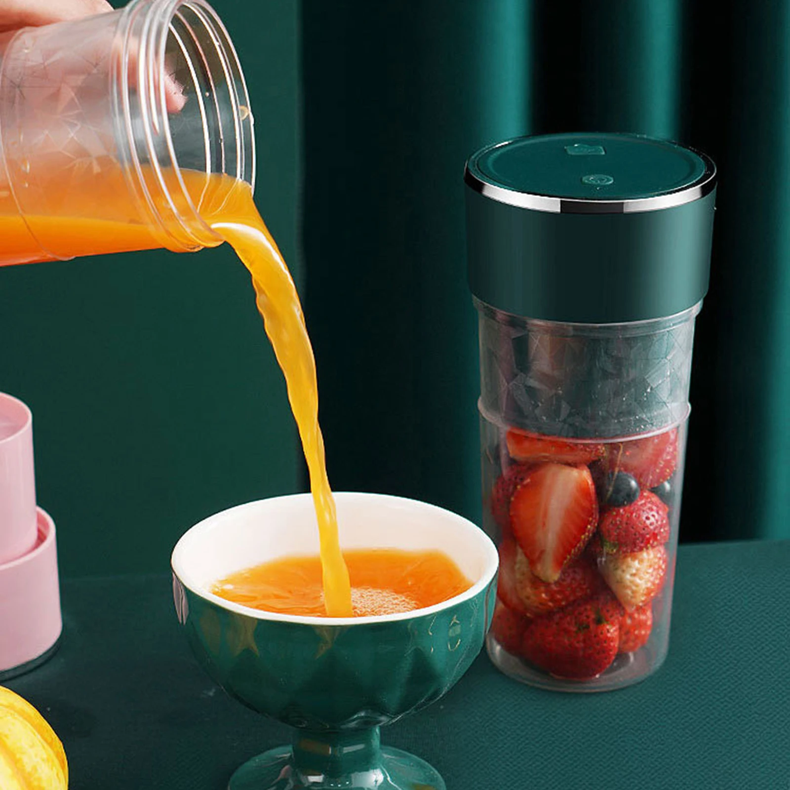Portable Electric Fruit Juicer Usb Rechargeable Mini Squeezed Fruit Juice Cup Electric Juicer Custom Gift Kitchen Mixer Juicer
Portable Electric Fruit Juicer Usb Rechargeable Mini Squeezed Fruit Juice Cup Electric Juicer Custom Gift Kitchen Mixer Juicer