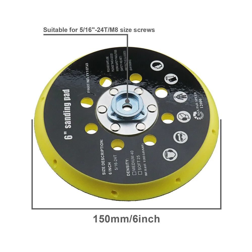6 дюймов 150 мм 17 отверстий шлифовальная Подложка для Makita BO6030 BO6040 для Festool RO1 ES150 ET2 ES / ETS 150 шлифовальная
6 дюймов 150 мм 17 отверстий шлифовальная Подложка для Makita BO6030 BO6040 для Festool RO1 ES150 ET2 ES / ETS 150 шлифовальная