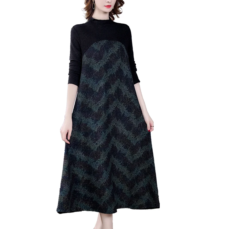 New Autumn Vintage Print Plus Size Sequins Midi Dresses Winter Casual Plush Padded Warm One Piece Dress Elegant Women's Wear
New Autumn Vintage Print Plus Size Sequins Midi Dresses Winter Casual Plush Padded Warm One Piece Dress Elegant Women's Wear