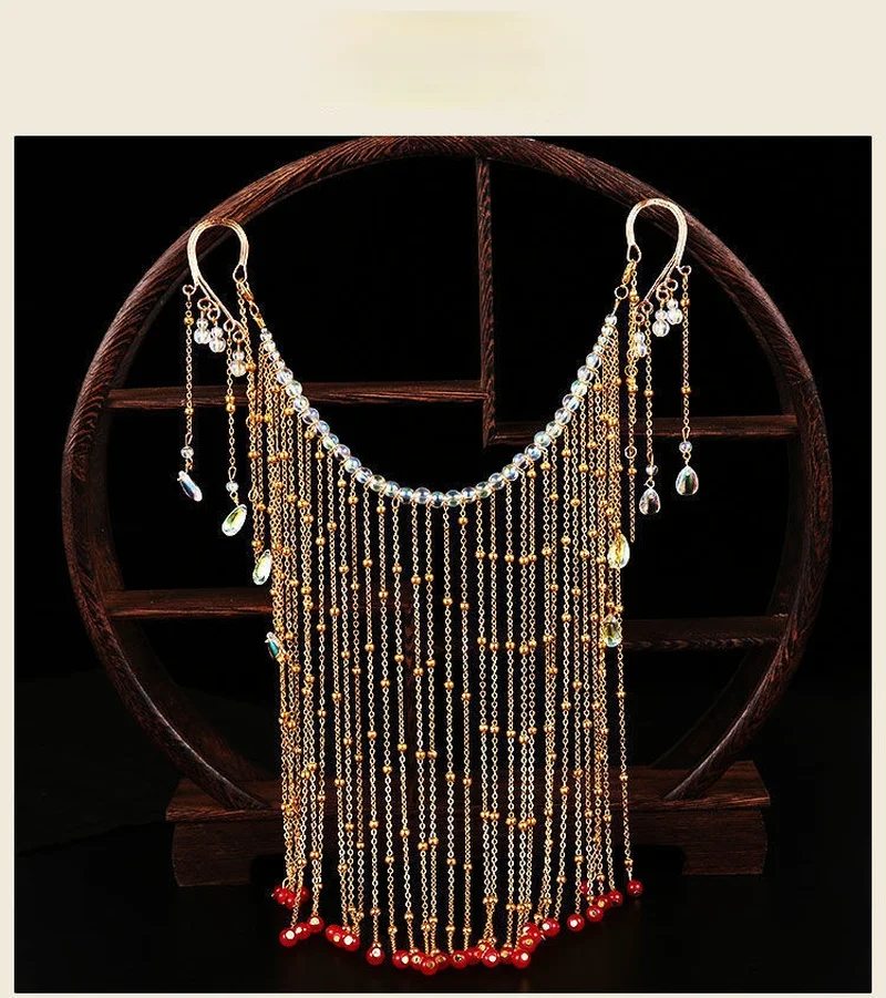 Chinese Style Women's Metal Tassel Veil Ancient Style Cover Face Headband Hair Accessories Retro Hanfu Bride Chinese Veil
Chinese Style Women's Metal Tassel Veil Ancient Style Cover Face Headband Hair Accessories Retro Hanfu Bride Chinese Veil