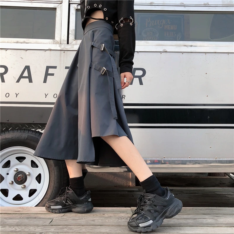 Irregular Skirt Women's Harajuku Style Retro Casual Style High Waist A- Line Long Women's Skirt Personalized Ribbon Vintage Midi
Irregular Skirt Women's Harajuku Style Retro Casual Style High Waist A- Line Long Women's Skirt Personalized Ribbon Vintage Midi
