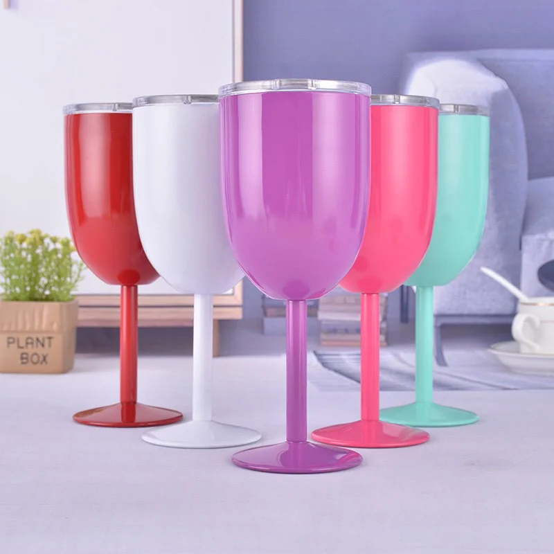 10oz Double Wall Insulated Wine Cup Vacuum Flask Stainless Steel Cocktail Wine Juice Drinks Mug with Lid Goblet Wine Cup
10oz Double Wall Insulated Wine Cup Vacuum Flask Stainless Steel Cocktail Wine Juice Drinks Mug with Lid Goblet Wine Cup