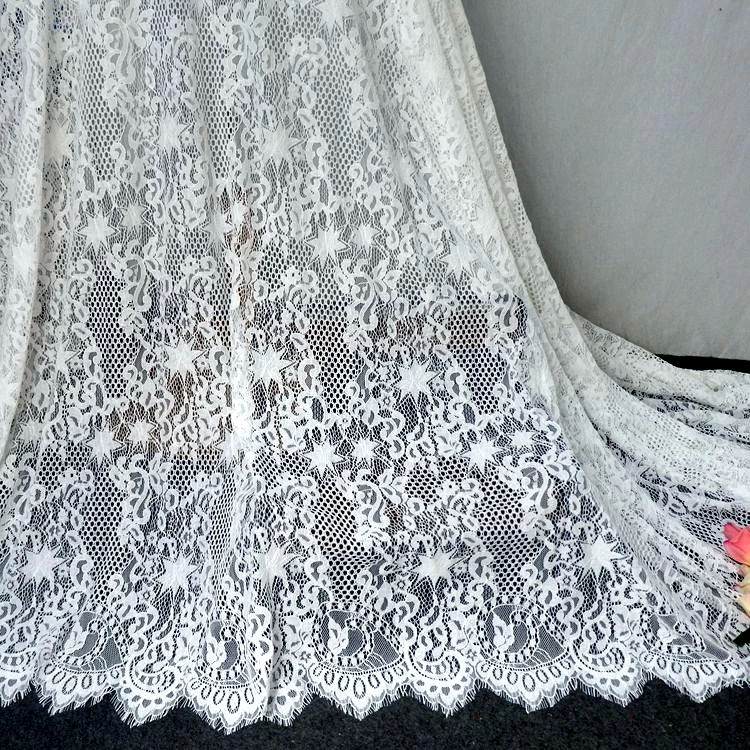 Nylon & Cotton Eyelash Lace Fabric for Dress Sewing DIY Lace Fabric Off White, Black
Nylon & Cotton Eyelash Lace Fabric for Dress Sewing DIY Lace Fabric Off White, Black