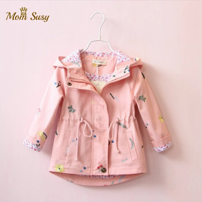 Baby Girl Jacket Thick Toddler Embroidery Flower Hooded Windbreaker Coat Autumn Spring Winter Baby Outwear Chaqueta Clothes 2-10
Baby Girl Jacket Thick Toddler Embroidery Flower Hooded Windbreaker Coat Autumn Spring Winter Baby Outwear Chaqueta Clothes 2-10