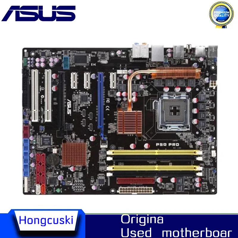 Разъем LGA 775 для ASUS P5Q Pro оригинальный б/у настольный компьютер Intel P45 материнская