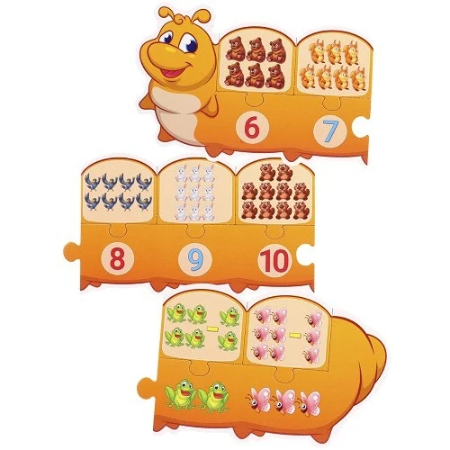 Educational game "Smart caterpillars. Baby's week and counting" Gifts Hobbies Baby Kids Birthday Toys for children Puzzles Games |