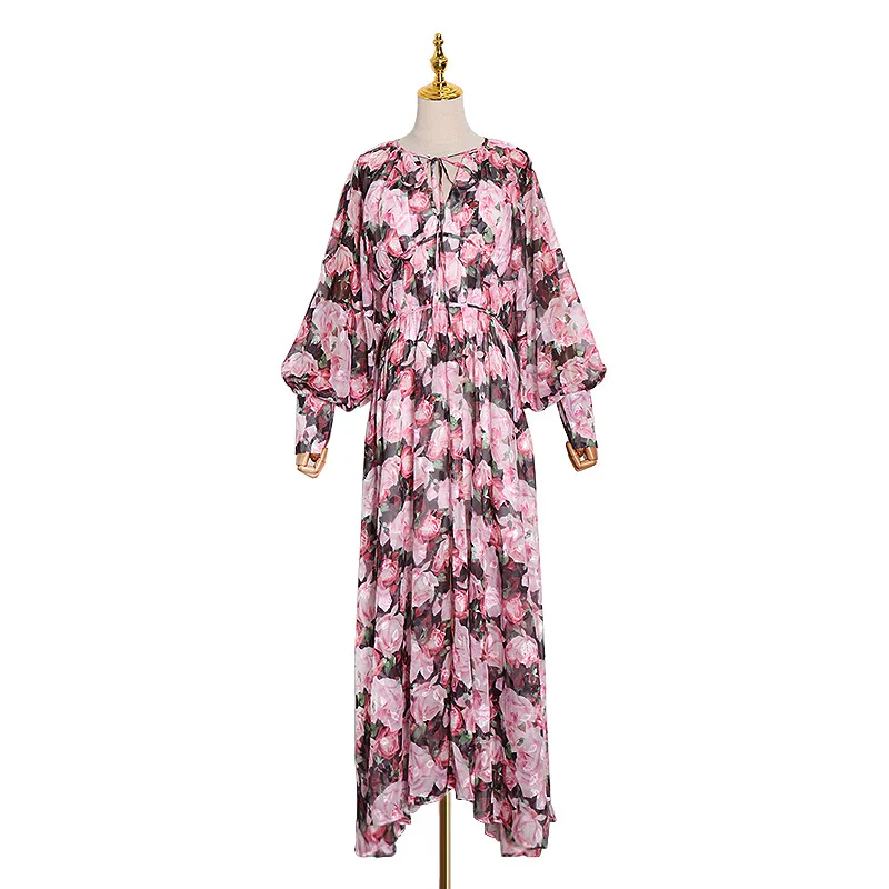 New Fashion Winter 2020 Round Neck Lantern Sleeve Print High Waist Irregular Women Dress Pleated Fresh And Sweet Aa36
New Fashion Winter 2020 Round Neck Lantern Sleeve Print High Waist Irregular Women Dress Pleated Fresh And Sweet Aa36