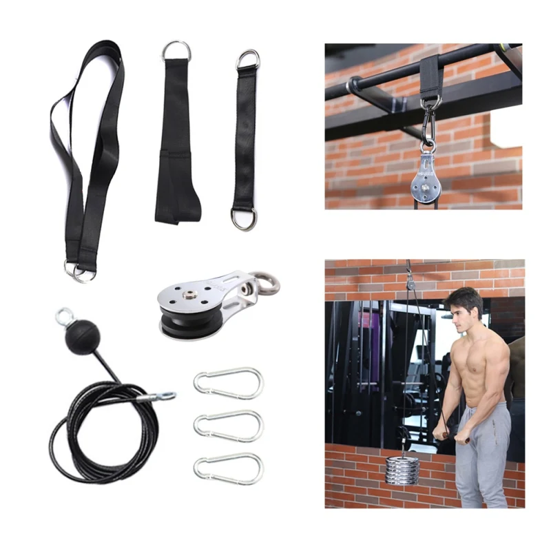 Hand Strength Trainning Home Gym Workout Equipment Fitness DIY Pulley Cable Machine Attachment System Arm Biceps Triceps Blaster
Hand Strength Trainning Home Gym Workout Equipment Fitness DIY Pulley Cable Machine Attachment System Arm Biceps Triceps Blaster