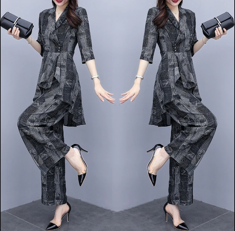 High Quality 2 Piece Set Women Matching Sets Wide Leg Pants Wholesale Clothing Women Set Survetement Femme Woman Suit
High Quality 2 Piece Set Women Matching Sets Wide Leg Pants Wholesale Clothing Women Set Survetement Femme Woman Suit