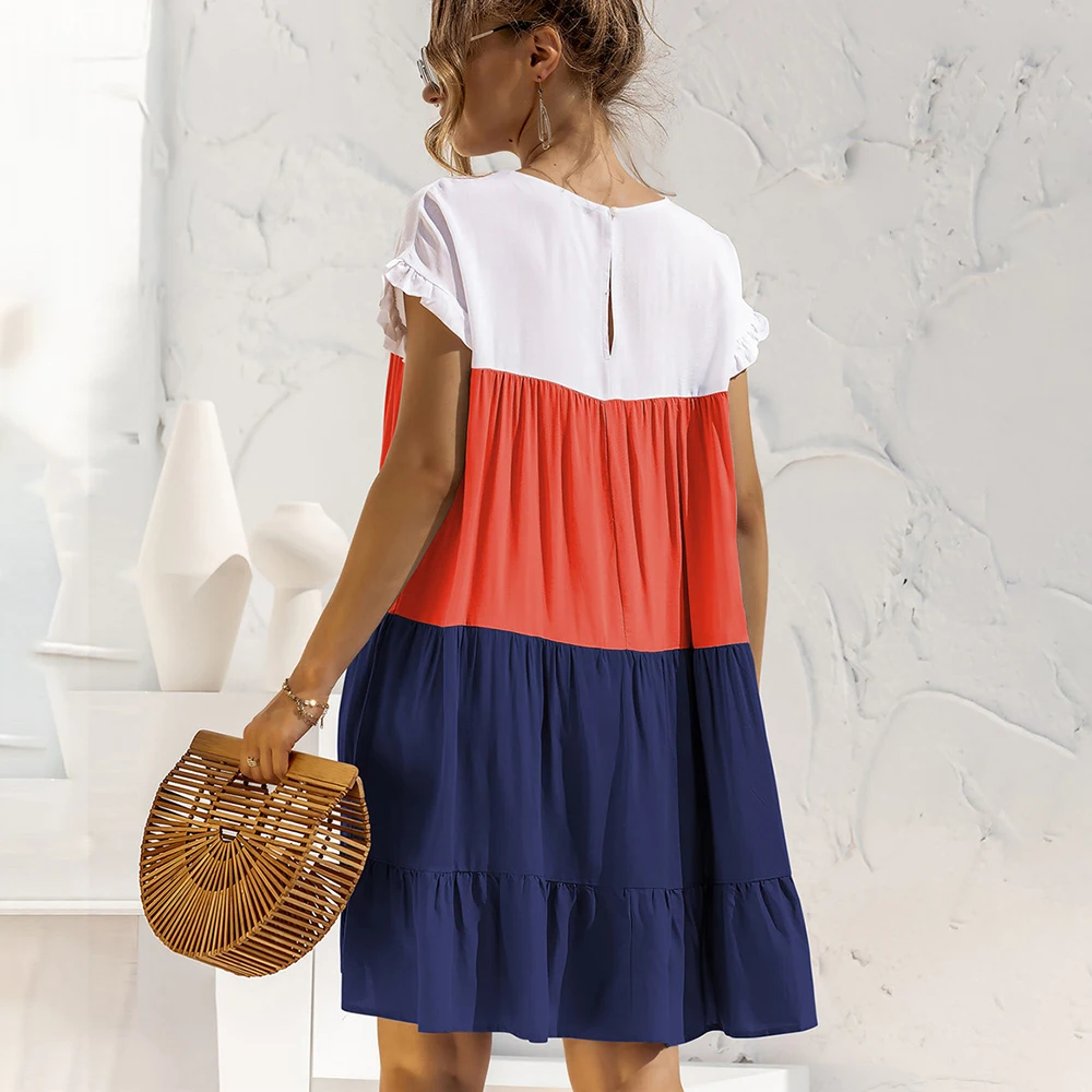 Summer Women OverSize Loose Dress 2021 New Arrival Ladies Casual Short Sleeve Big Ruffles Cupcake Dress Female Beach Dresses
Summer Women OverSize Loose Dress 2021 New Arrival Ladies Casual Short Sleeve Big Ruffles Cupcake Dress Female Beach Dresses