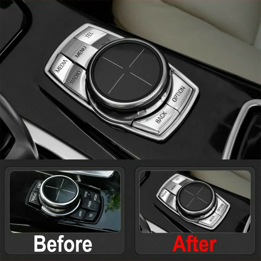 Interior Chrome Multi-Media Button Cover Trim Decoration Car Styling Sticker ABS For BMW 7 Series E60 X5 F15 X6 F16 E70 E71 E72
Interior Chrome Multi-Media Button Cover Trim Decoration Car Styling Sticker ABS For BMW 7 Series E60 X5 F15 X6 F16 E70 E71 E72