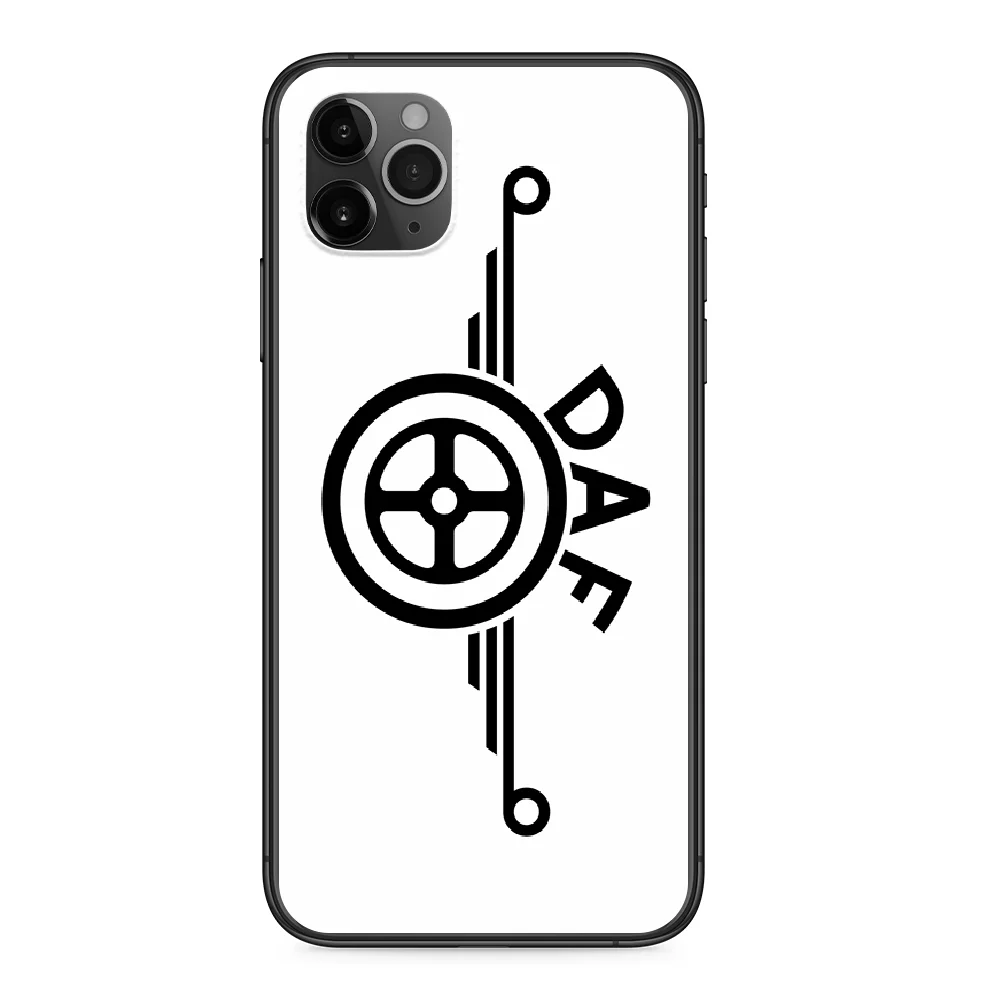 Чехол для телефона с логотипом грузовика DAF iphone 4 4s 5 5S SE 5C 6 6S 7 8 plus X XS XR 11 PRO MAX 2020 black