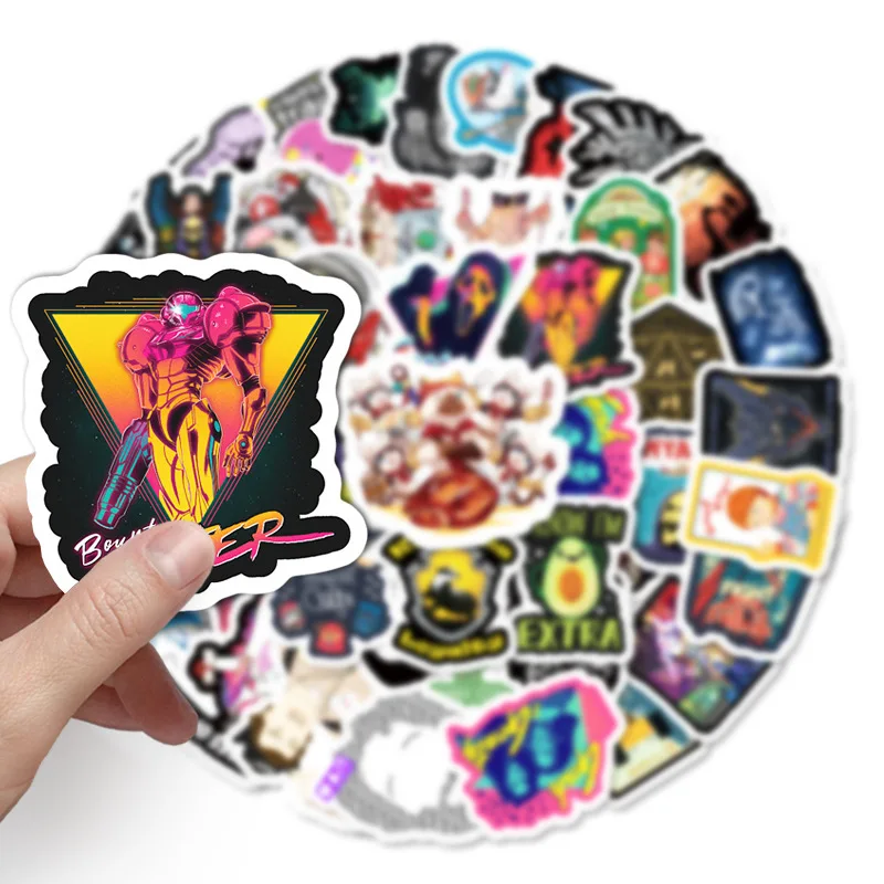 51 шт со смешными героями из мультфильмов в стиле хип-хоп Стикеры s шутка