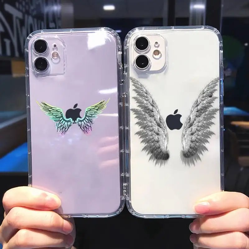 Angel colourful wings feather black Phone Cases Transparent soft For iphone 5 6 7 8 11 12 s c se plus mini x xs xr pro max shell
Angel colourful wings feather black Phone Cases Transparent soft For iphone 5 6 7 8 11 12 s c se plus mini x xs xr pro max shell