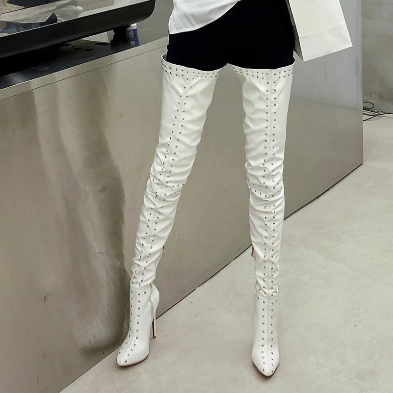 Autumn and winter new thin heel Red White Patent Leather Knee Boots boots fashion high heels steel pipe dance boots
Autumn and winter new thin heel Red White Patent Leather Knee Boots boots fashion high heels steel pipe dance boots