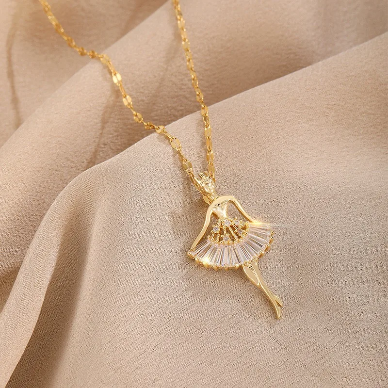 2020 new fashion jewelry romantic jewelry ballet girl necklace rose gold clavicle chain fashion beauty luxury ladies wedding gif
2020 new fashion jewelry romantic jewelry ballet girl necklace rose gold clavicle chain fashion beauty luxury ladies wedding gif
