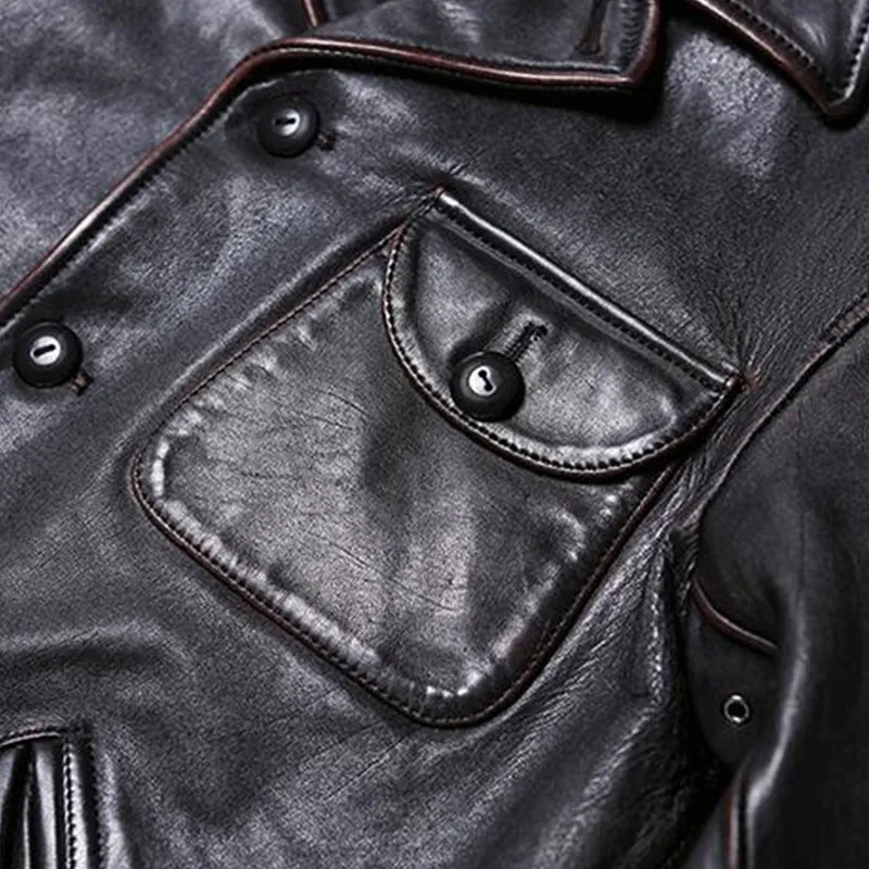 2021 Vintage Brown Japan Casual Style Genuine Leather Jacket Men Large Size 3XL Real Natural Horsehide Autumn Short Coat
2021 Vintage Brown Japan Casual Style Genuine Leather Jacket Men Large Size 3XL Real Natural Horsehide Autumn Short Coat