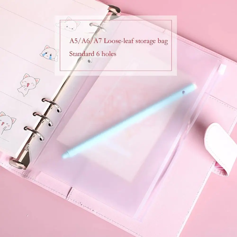 A5 A6 A7 6 Hole PVC Loose-Leaf Folder Business Card Notebook Bag Folder Office Supplies Children Zipper Bag Learning Y8K1
A5 A6 A7 6 Hole PVC Loose-Leaf Folder Business Card Notebook Bag Folder Office Supplies Children Zipper Bag Learning Y8K1
