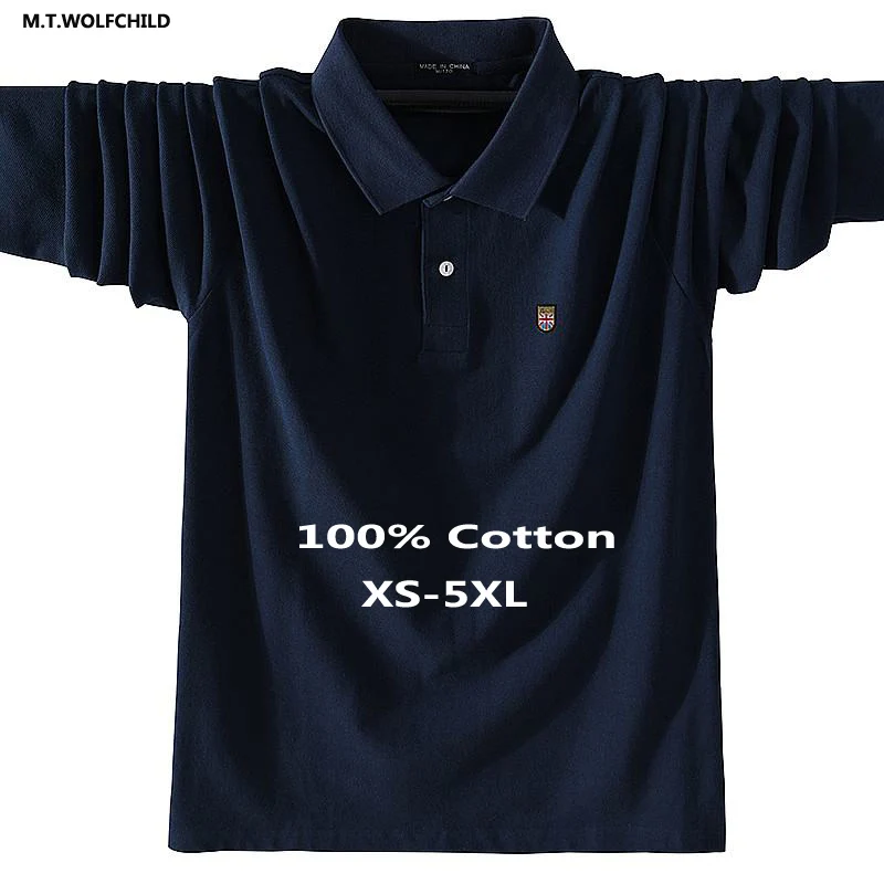 High Quality 100% Cotton New-Design Men's Polo Shirts Casual Long Sleeve Polos Homme Fashion Sportswear Male Lapel Tops XS-5XL
High Quality 100% Cotton New-Design Men's Polo Shirts Casual Long Sleeve Polos Homme Fashion Sportswear Male Lapel Tops XS-5XL
