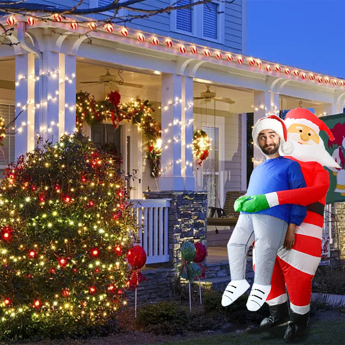 Santa Claus hugs male Christmas gifts with built-in blower battery heat-resistant and waterproof 150-190cm for adults/children
Santa Claus hugs male Christmas gifts with built-in blower battery heat-resistant and waterproof 150-190cm for adults/children