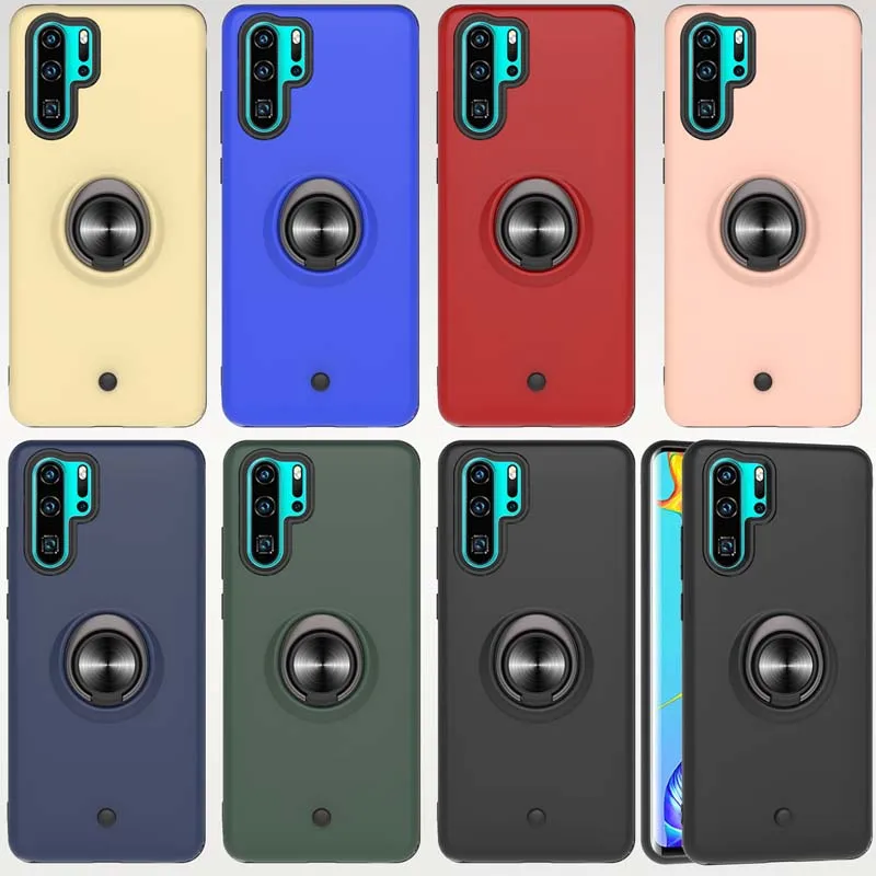 

Decompression Gyro Hard Case For Huawei Honor V30 Pro 20s Ring Bracket Shockproof Magnetic Cover For Honor 7C 8A 8S Play 3E Case
