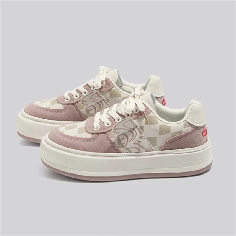 New autumn and winter checkerboard shoes children's lovely round head low top board shoes pink increased thick soled board shoes
New autumn and winter checkerboard shoes children's lovely round head low top board shoes pink increased thick soled board shoes