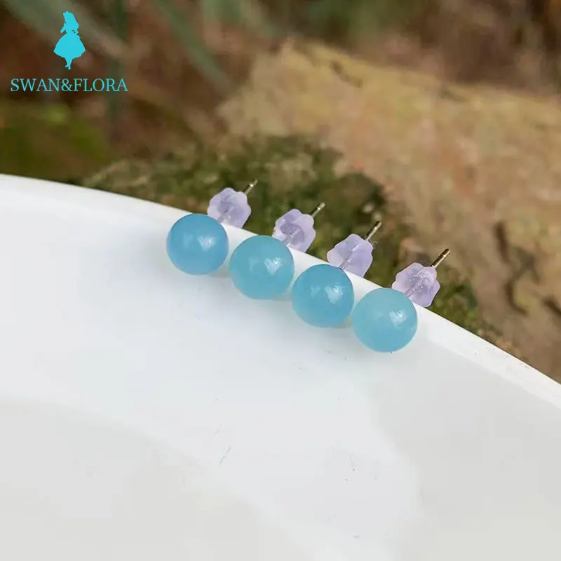 100% Genuine Natural Aquamarine 925 Sterling Silver Stud Earrings Stud Earrings for women Jewelry Gift
100% Genuine Natural Aquamarine 925 Sterling Silver Stud Earrings Stud Earrings for women Jewelry Gift