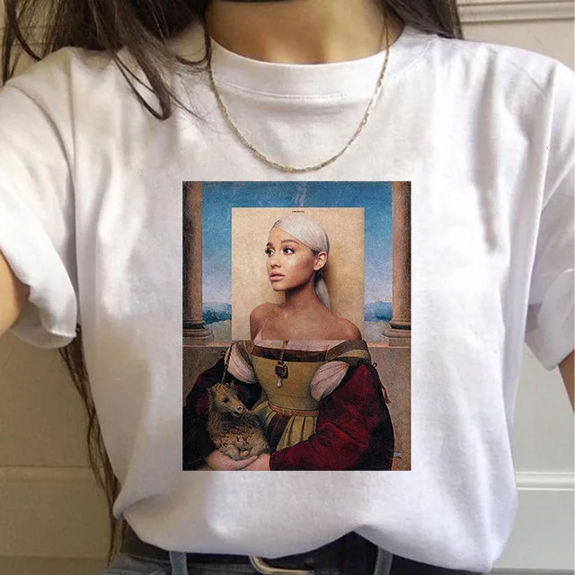 Ariana Grande T Shirt Women Clothes Girls Ulzzang Casual T shirt Harajuku Ulzzang Kawaii 90s T-shirt Female Top Tee Streetwear
Ariana Grande T Shirt Women Clothes Girls Ulzzang Casual T shirt Harajuku Ulzzang Kawaii 90s T-shirt Female Top Tee Streetwear
