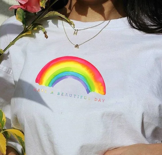 Starqueen-JBH Rainbow Gay Lesbian Female Tee Summer Fashion Casual Street Style Harajuku Women T-Shirt Short Sleeves Hot Sale
Starqueen-JBH Rainbow Gay Lesbian Female Tee Summer Fashion Casual Street Style Harajuku Women T-Shirt Short Sleeves Hot Sale