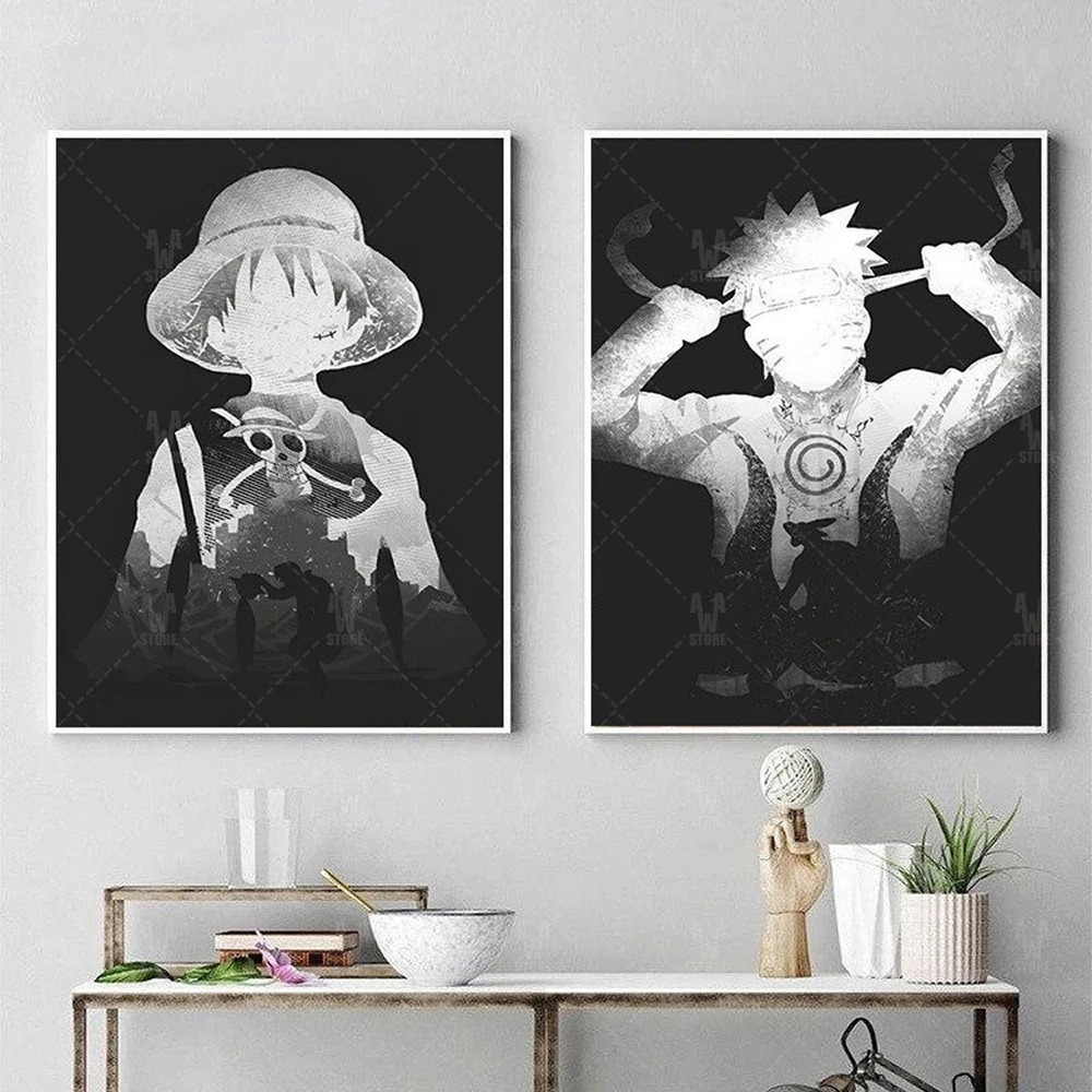 Classical Naruto Dragon Ball One Piece Anime Poster Print Goku Luffy Comic Portrait Canvas Painting Living Room Home Decoration
Classical Naruto Dragon Ball One Piece Anime Poster Print Goku Luffy Comic Portrait Canvas Painting Living Room Home Decoration