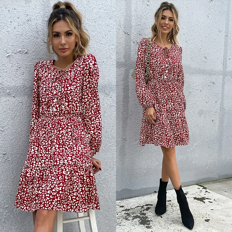Women's Autumn Long Sleeves Mid Dress Stylish High Waist A-Line Basic Dresses Birthday Party Evening Clothes For Ladies
Women's Autumn Long Sleeves Mid Dress Stylish High Waist A-Line Basic Dresses Birthday Party Evening Clothes For Ladies