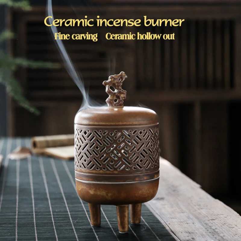Retro Ceramic Incense Burner Chinese Ancient Zen Buddha Burner Sandalwood Burner Air Freshener Arabic Censers Home Decoration
Retro Ceramic Incense Burner Chinese Ancient Zen Buddha Burner Sandalwood Burner Air Freshener Arabic Censers Home Decoration