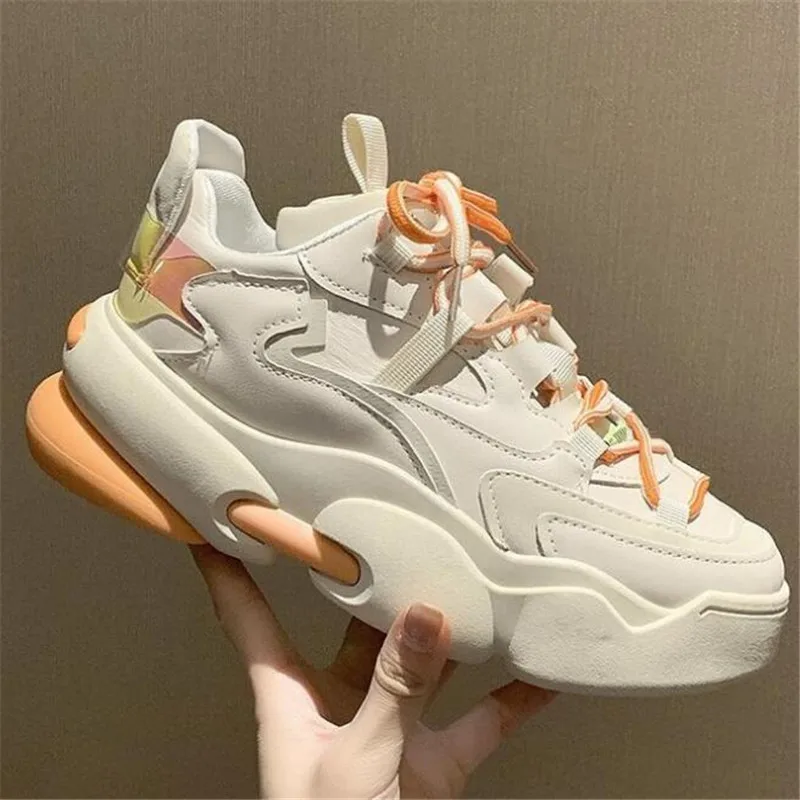 Женские кроссовки на массивной платформе, черные, белые, повседневные, дышащие, весна-осень, 2021 
Женские кроссовки на массивной платформе, черные, белые, повседневные, дышащие, весна-осень, 2021