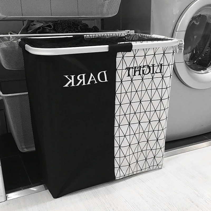3 Colors High Capacity Dirty Clothes Hamper Living Room Bathroom Corner Storage Bag Home Storage Grids Foldable Laundry Basket 
3 Colors High Capacity Dirty Clothes Hamper Living Room Bathroom Corner Storage Bag Home Storage Grids Foldable Laundry Basket