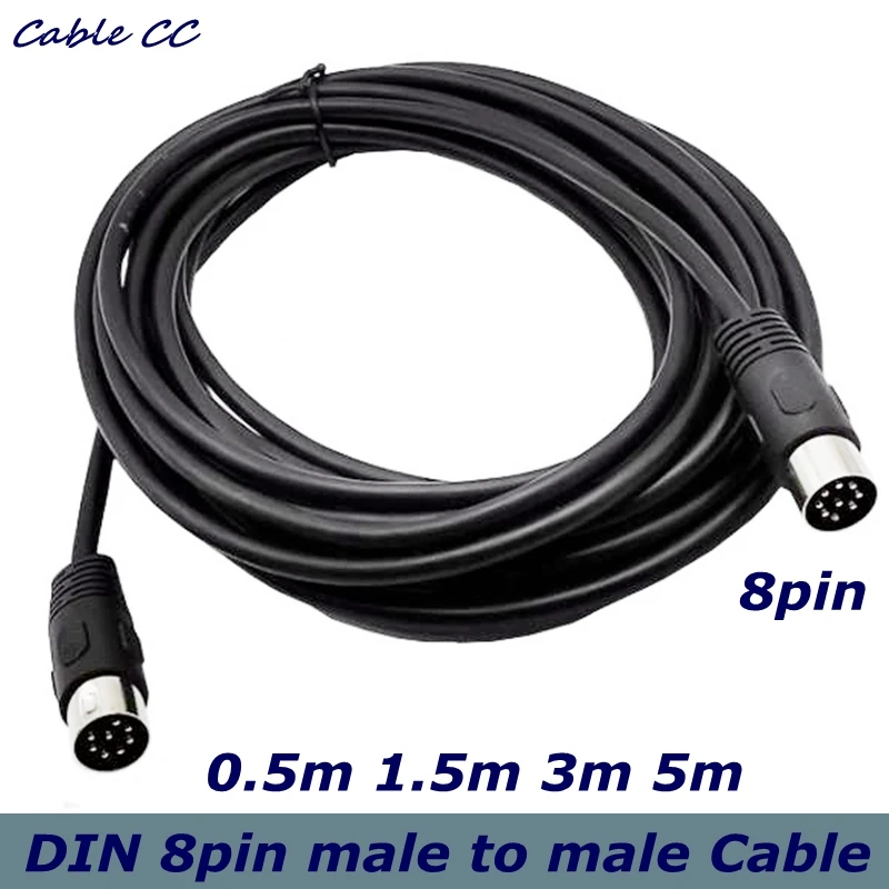 8 Pin Din Male to Male Speaker Audio Cable is used for power supply audio and video signal transmission or connection
8 Pin Din Male to Male Speaker Audio Cable is used for power supply audio and video signal transmission or connection