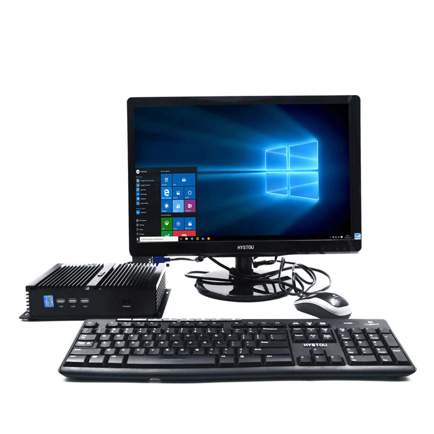 I7 pc Hystou Intel Core i7 4500U Мини ПК Wind 10 промышленный i5 4200U i3 5005U Безвентиляторный Компьютер