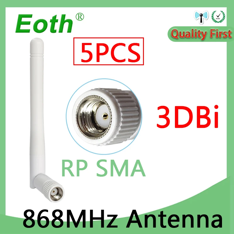 EOTH 5 шт. 868 МГц 915 PBX LORA антенна 3 дБи стандартный разъем IOT GSM направленная