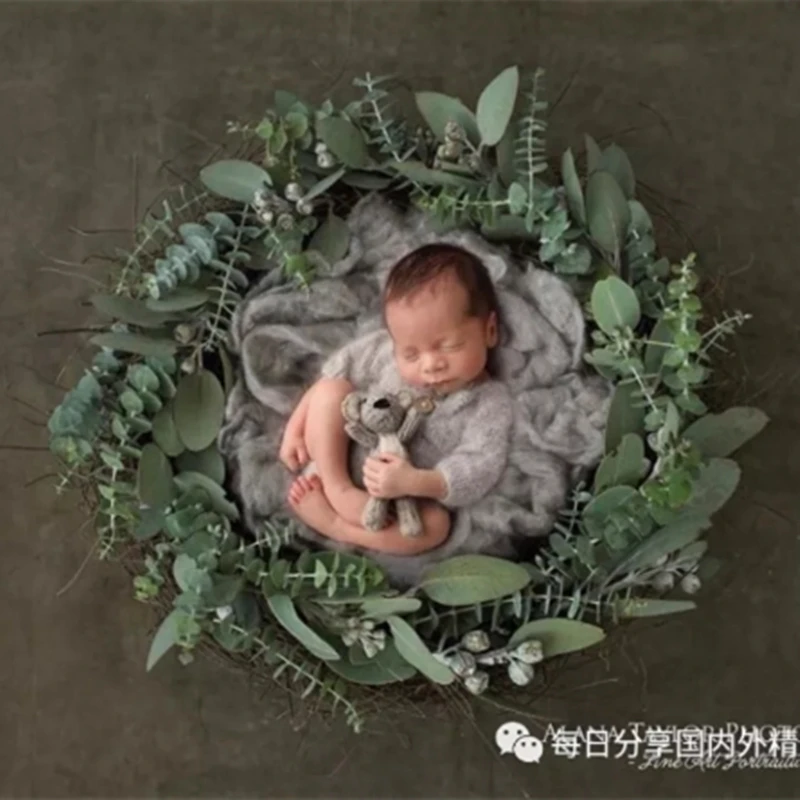 Реквизит для фотосъемки новорожденных Детский пушистый комбинезон детское