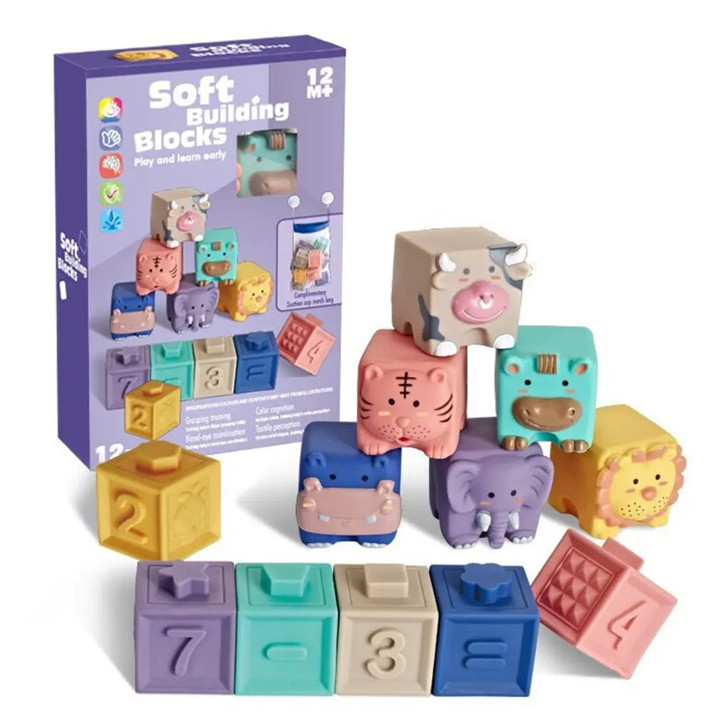 Soft Building Blocks Squeeze Infant Blocks Embossed Building Blocks Infant Grasp Toys Educational Infant Toys
Soft Building Blocks Squeeze Infant Blocks Embossed Building Blocks Infant Grasp Toys Educational Infant Toys