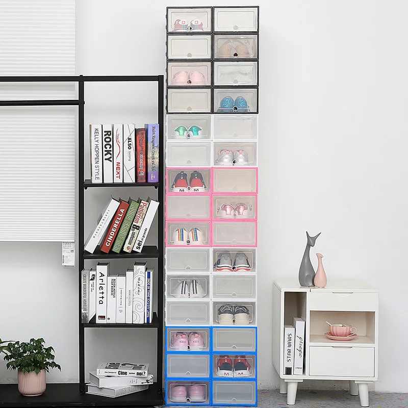 6Pcs/set Shoe Organizer Drawer Transparent Plastic Shoe Storage Box Rectangle PP Thickened Shoes Organizer Drawer Shoe Boxes
6Pcs/set Shoe Organizer Drawer Transparent Plastic Shoe Storage Box Rectangle PP Thickened Shoes Organizer Drawer Shoe Boxes