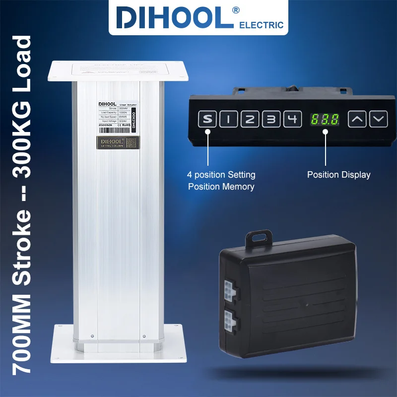 DHLA1100 A Type Electric Lifting Column 700MM 300KG Load Equipment Telescopic Device System DC24V Lift Table Legs Laboratory
DHLA1100 A Type Electric Lifting Column 700MM 300KG Load Equipment Telescopic Device System DC24V Lift Table Legs Laboratory