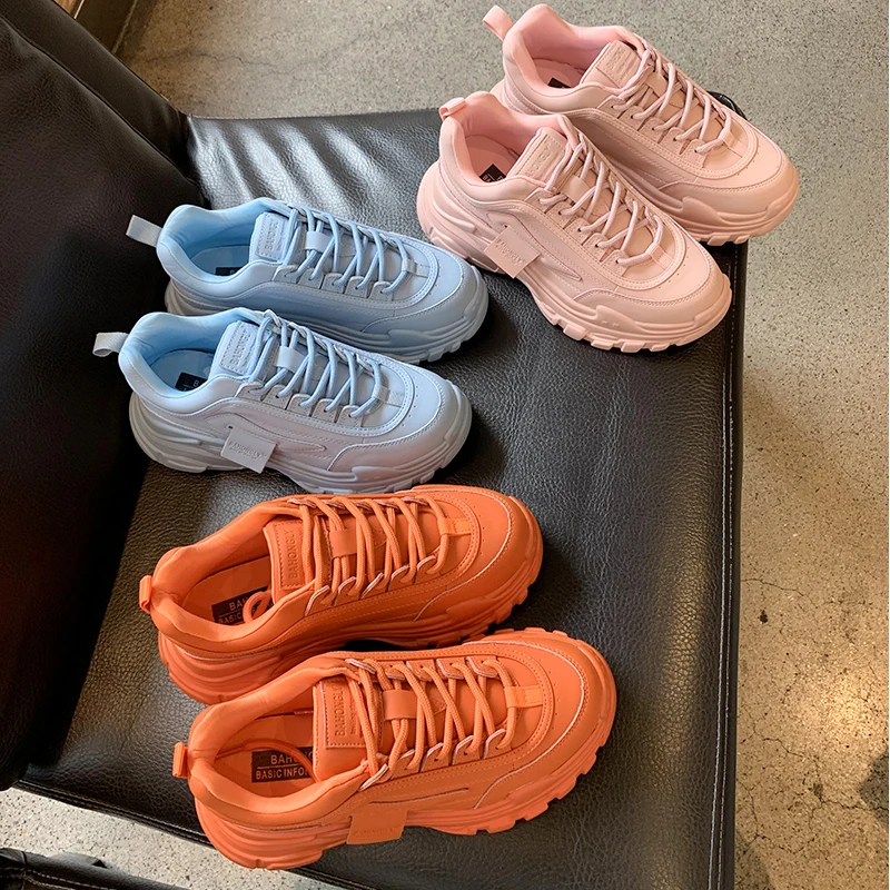 Outdoor Women Platform Chunky Sneakers Designers Fashion Lace-up Urban Walk Series Tennis Basket Female Autumn Vulcanized Shoes
Outdoor Women Platform Chunky Sneakers Designers Fashion Lace-up Urban Walk Series Tennis Basket Female Autumn Vulcanized Shoes