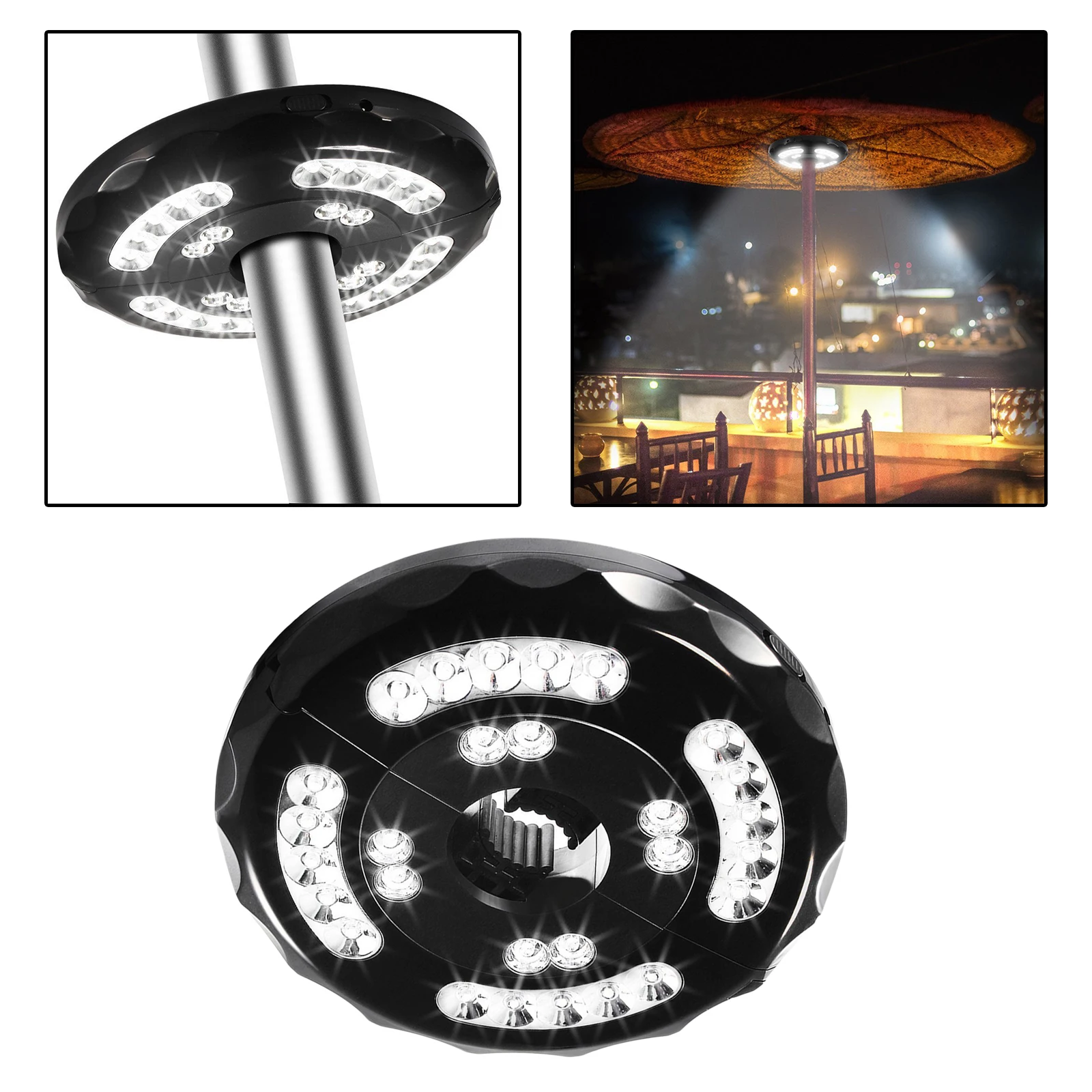 200LM 24+4LED Outdoor Patio Umbrella Pole Light Garden Detachable Portable Camping Tent Lamp Emergency Light for Outdoor Use
200LM 24+4LED Outdoor Patio Umbrella Pole Light Garden Detachable Portable Camping Tent Lamp Emergency Light for Outdoor Use