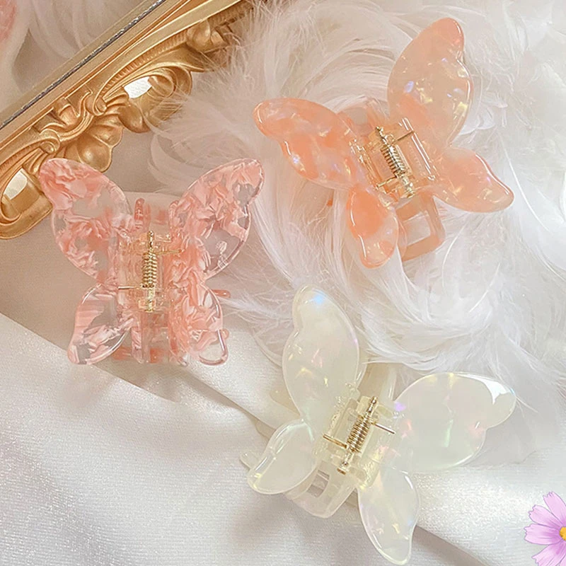 Acrylic Butterfly Hair Claw Hair Accessories Acetate Printed Plastic Sweet Fairy Butterfly Hairpin Tie-Dye Colored Ponytail Clip
Acrylic Butterfly Hair Claw Hair Accessories Acetate Printed Plastic Sweet Fairy Butterfly Hairpin Tie-Dye Colored Ponytail Clip