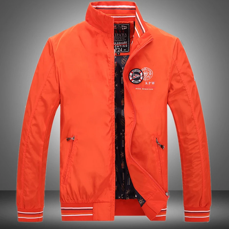 Fashion Autumn Men's Long Sleeve Coat Thin Loose Clothes Zipper Sportswear Jacket Shark Brand Casual Male Outwear Size M-4XL