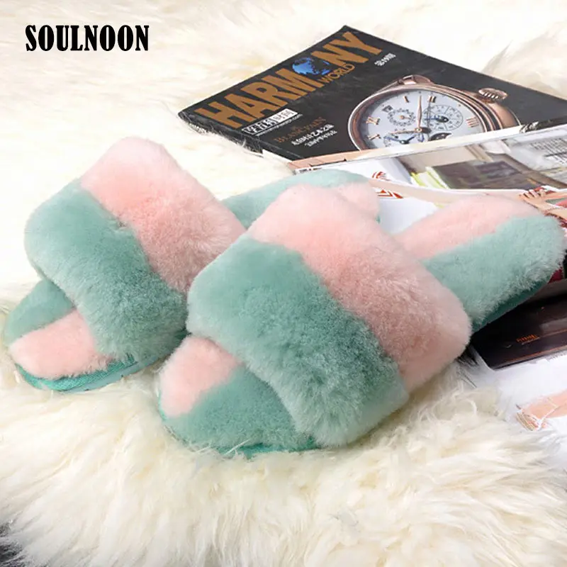 Sheepskin Slippers Women Home Shoes Winter Warm Natural Wool Fur Slides Female Indoor Shoes Soft Plush Fuzzy Ladies Flip Flops
Sheepskin Slippers Women Home Shoes Winter Warm Natural Wool Fur Slides Female Indoor Shoes Soft Plush Fuzzy Ladies Flip Flops