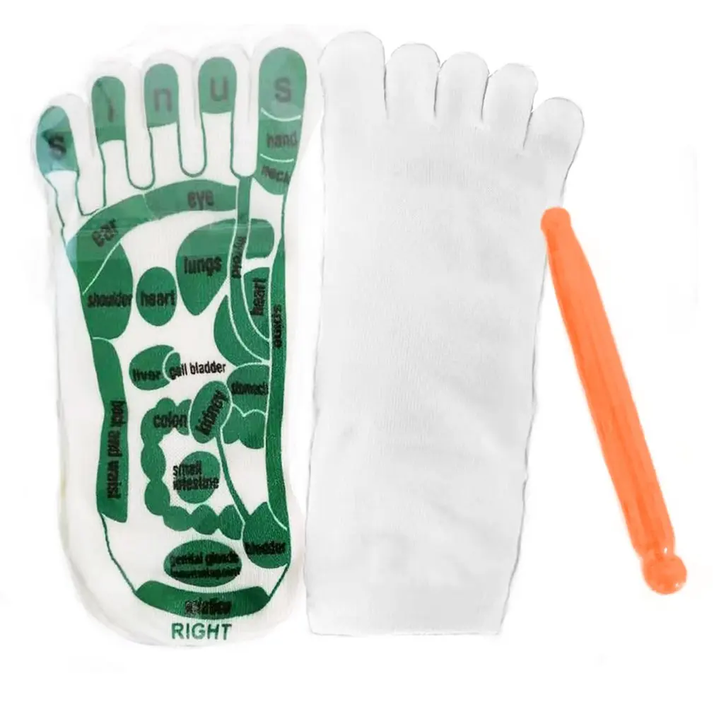 Acupressure Reflexology Socks Foot Point Socks Foot Massage Socks In English Five Toe Separate Cotton Socks
Acupressure Reflexology Socks Foot Point Socks Foot Massage Socks In English Five Toe Separate Cotton Socks
